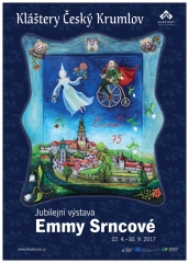 Kláštery Český Krumlov plakát jubilejní výstavy Emma 75